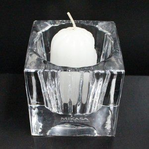 Mikasa Home Accents Clear Square Votive Candle Holder